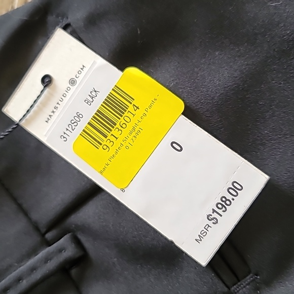 New LEON MAX STUDIO cropped ankle dress pants 0 pants - Picture 2 of 4